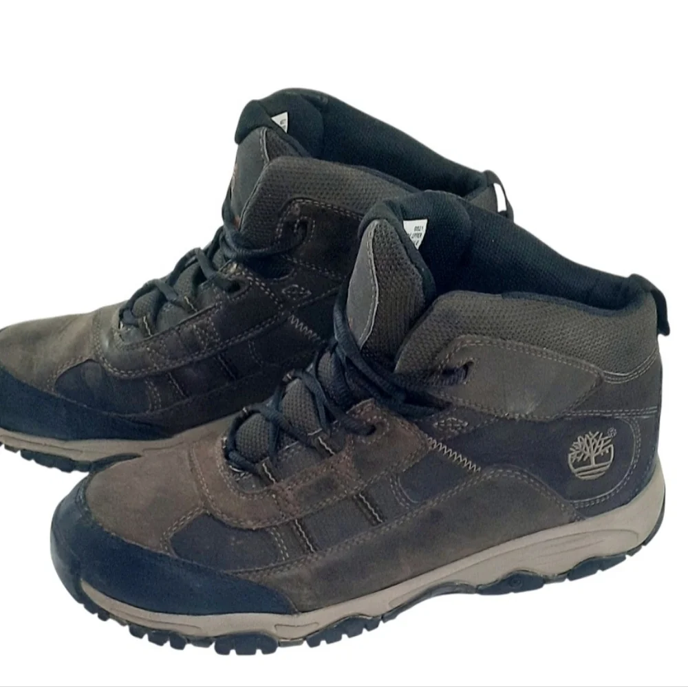 Timberland Men's 31154 Edge Trail Mid Leather Hiker Boot Brown Sz.10.5M Outdoors